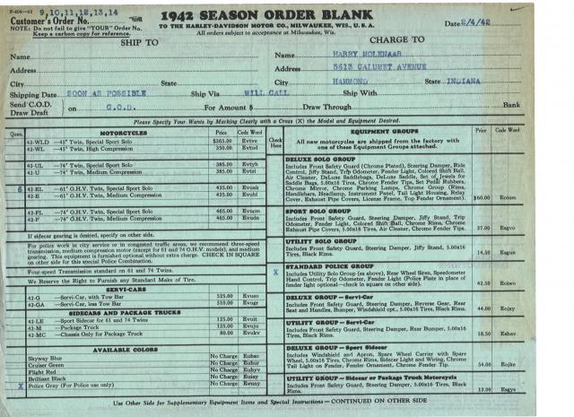 1942 orderblank